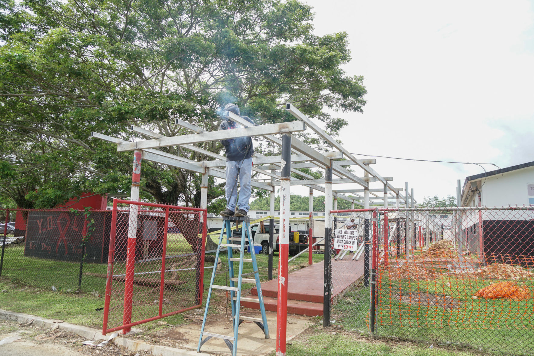 School canopy replacements to be completed in September